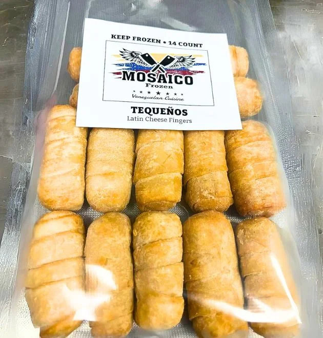 Mosaico Frozen, tequeños, empanadas, arepitas, lo mejor de la cocina venezolana en USA - Tequeños Congelados al por Mayor