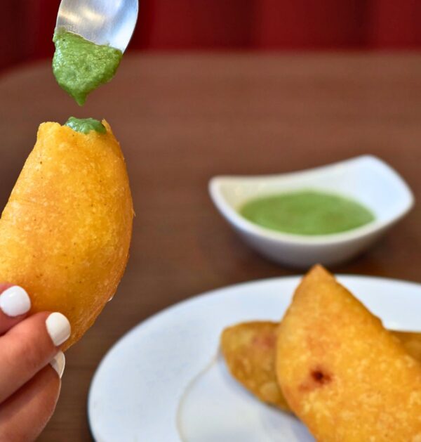 Venezuelan guasacaca sauce - frozen mosaic - vegetarian