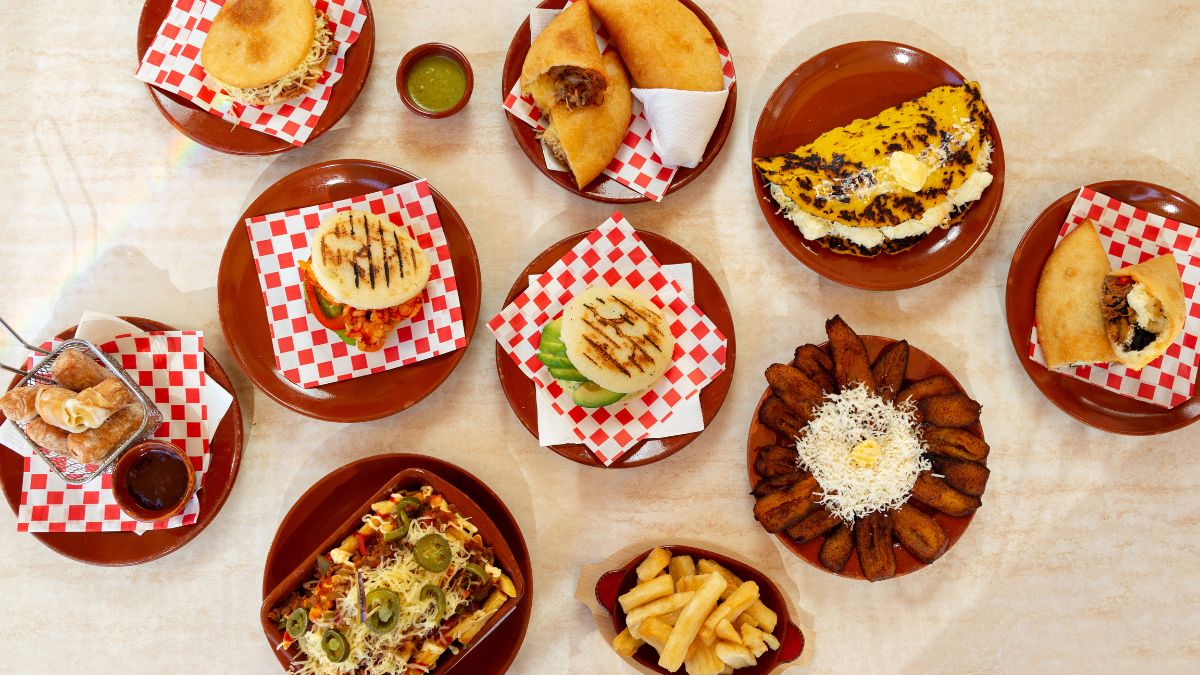 Venezuelan food - frozen mosaic