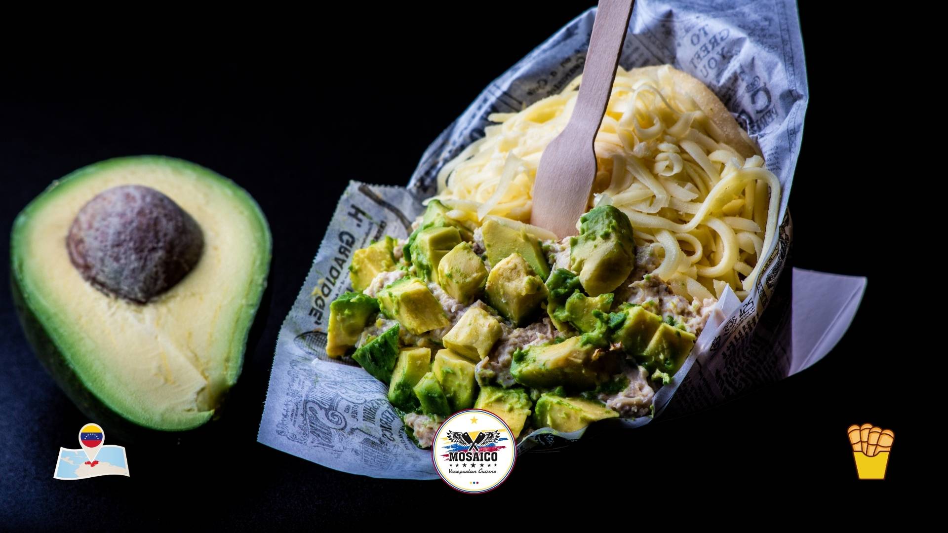 History of Venezuelan Cuisine - Arepa Reina Pepiada