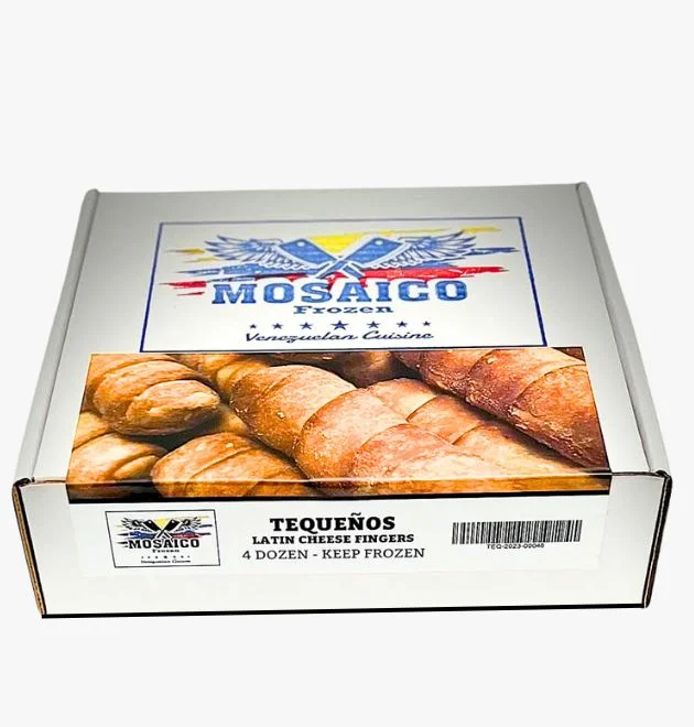 Box of frozen tequeños mosaic frozen
