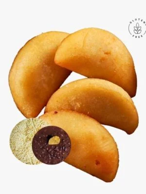 mini empanadas de queso y caraotas - mosaico frozen