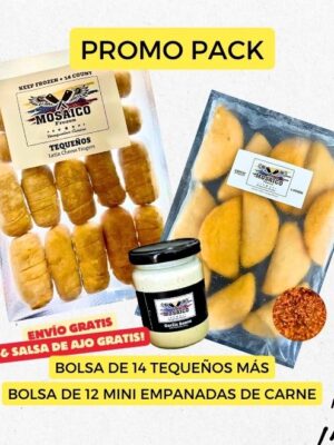 tequeños mosaic frozen meat promo promo pack of tequeños with mini meat empanadas