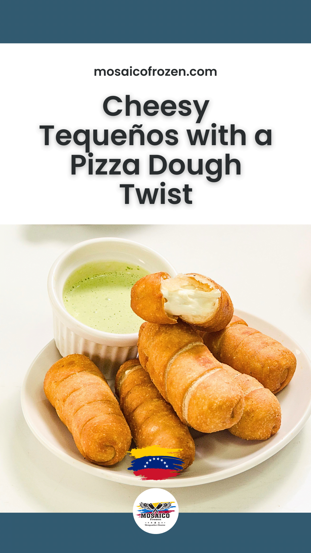 recipe for Venezuelan tequeños with pizza dough