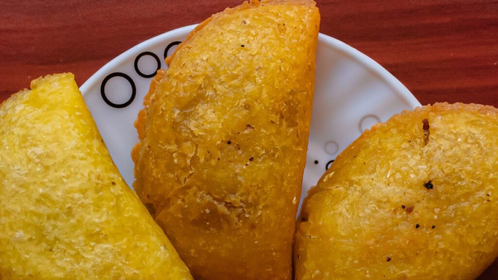 comparative stuffed Venezuelan empanadas